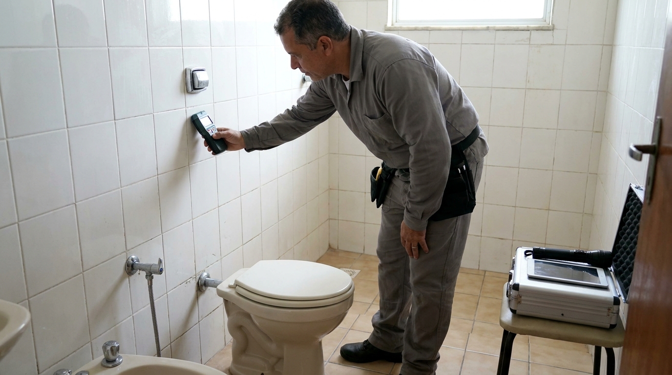 Caça Vazamento de Esgoto no Residencial Doutor Abel Reis, Uberaba‑MG