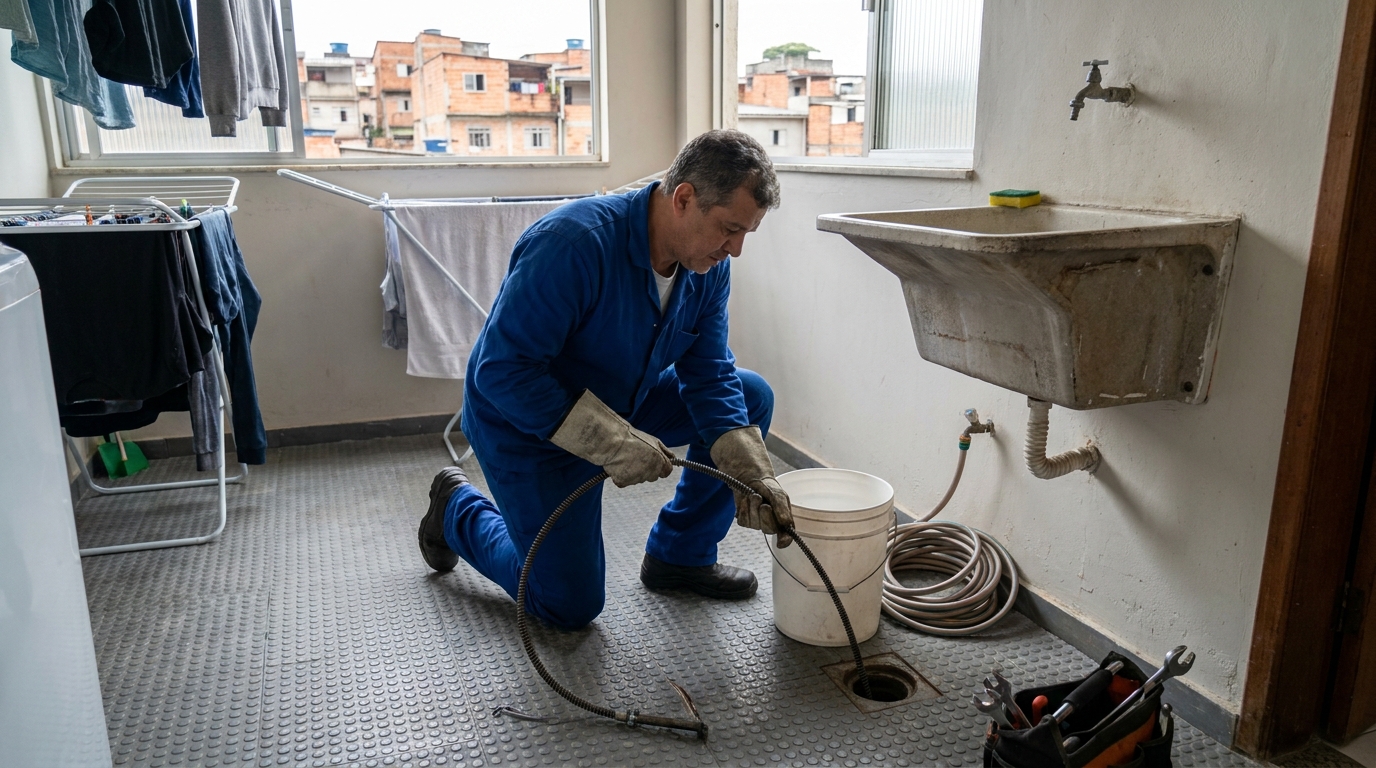 Desentupimento de Ralos Externos na Santa Fé, Uberaba‑MG